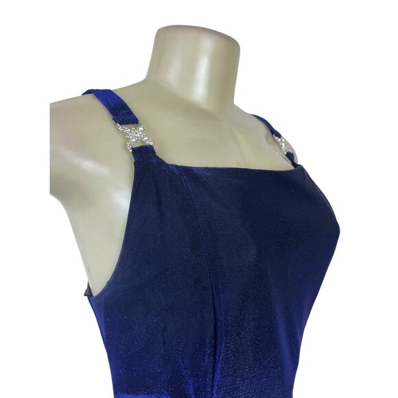 Besty & Adam Blue Women’s Formal Dress With Sparkle Accents Sz 7-8 - Picture 5 of 9